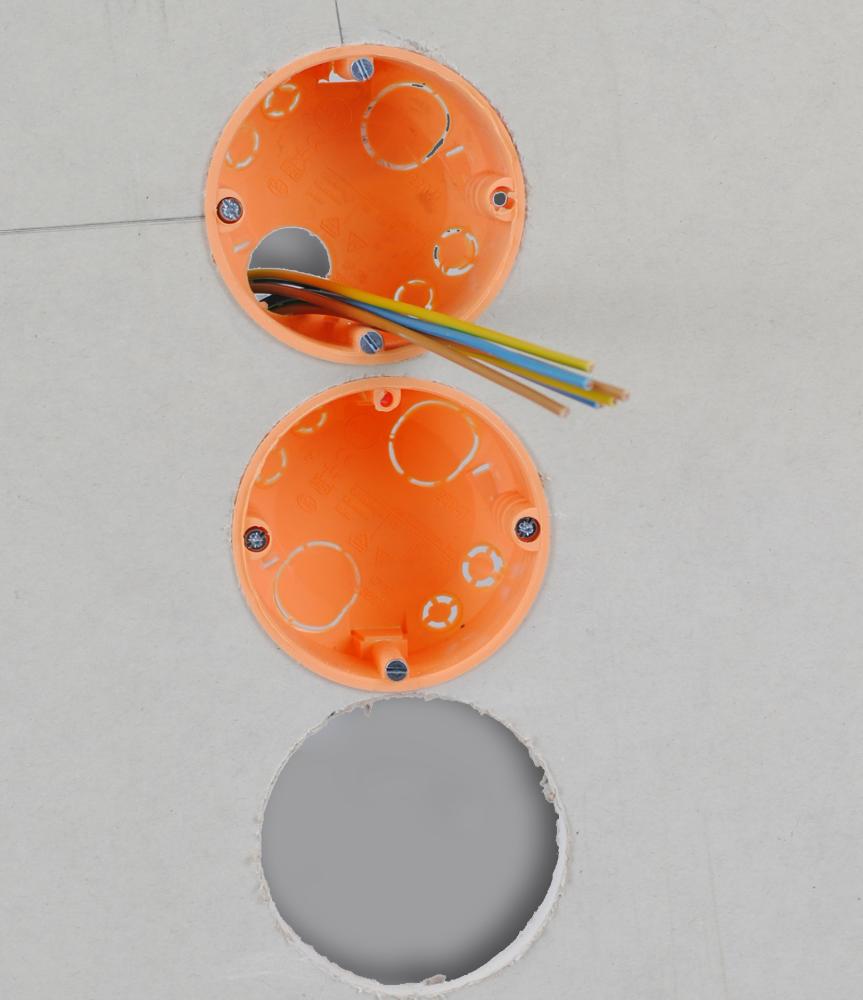 Preview: Easy x3+91 Bohrschablone für Hohlwanddosen und Steckdosen