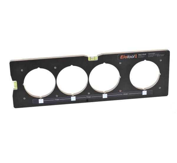Easy x3+91 Bohrschablone für Hohlwanddosen und Steckdosen
